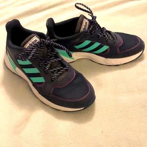 Adidas Sneakers Navy Purple & Teal 8.5 Basically New!